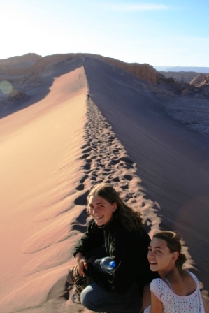 Wir auf Sanddne im Valle de la luna